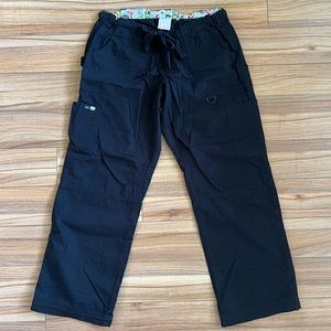 Koi Lindsey Black Scrub Pants XL Nursing Scubs NEW